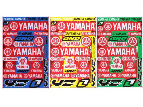 New yamaha motocross moto gp atv racing stickers/decals. 3 sheets (set3)