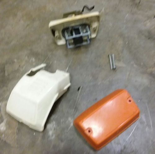 Honda express nc50 carb cover &amp; airbox white/orange