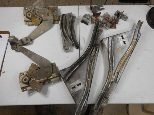 1964 65 mercury comet caliente cyclone rear passenger 1/4 window tracks + crank