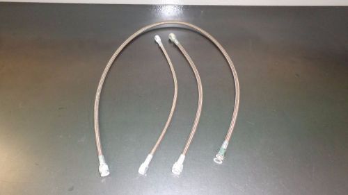 New lot of (3) allstar racing stainless steel braided brake lines 36" 14"