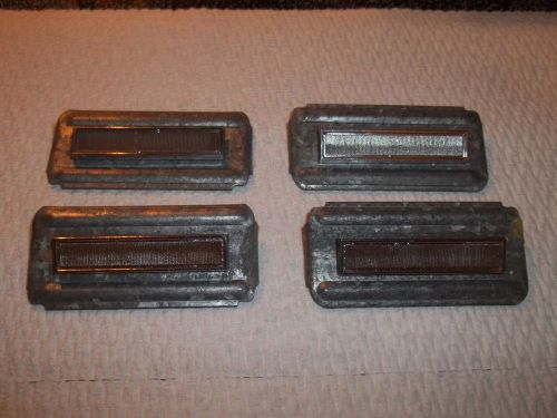1966 chevelle oem seat emblems chrome ornament buttons inserts front &amp; rear