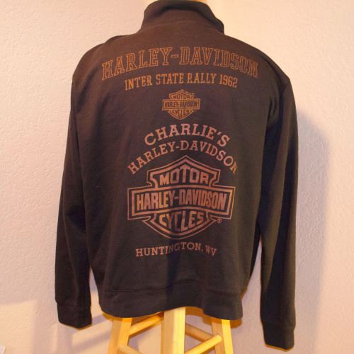Harley davidson zip up sweater xl 100% cotton