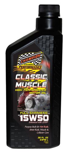 CHAMPION MOTOR OIL CLASSIC & MUSCLE CAR ENGINE OIL 15W-50 SYNTHETIC BLEND, US $11.99, image 1
