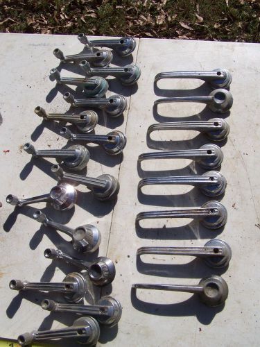 1965-68 ford mustang interior door handles, window handles large lot of 23