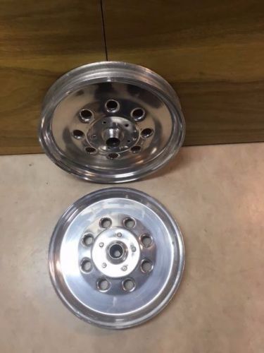 17&#034;x 1.85 front dragster or altered polished alum wheels for anglia spindles