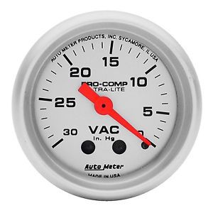 Auto meter 4384 ultra-lite mechanical vacuum gauge
