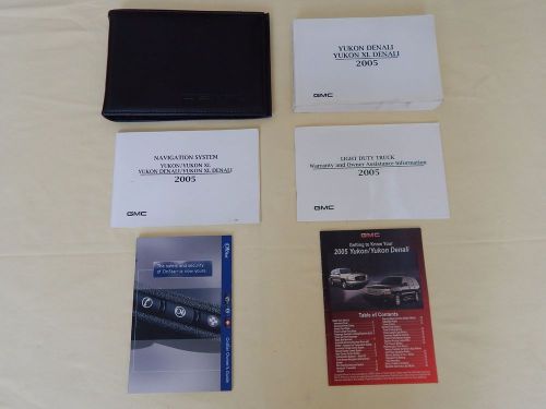 2005 gmc yukon denali/xl denali &amp; navigation system owners manual