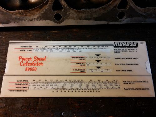 Vintage moroso power speed calculator 89650  slide rule tool great condition!!