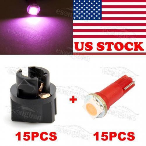 15xt5 pc74 2721 twist lock wedge 1-5050-smd instrument panel bulb socket pink