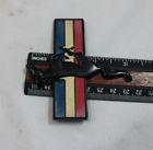 1960's-(1970's ?) ford mustang metal running pony emblem right front fender