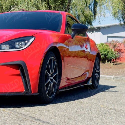 Fit Toyota GR86 Subaru BRZ 2022-2025 Primer Black PU Side Body Skirt, US $198.69, image 3