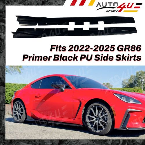 Fit Toyota GR86 Subaru BRZ 2022-2025 Primer Black PU Side Body Skirt, US $198.69, image 15