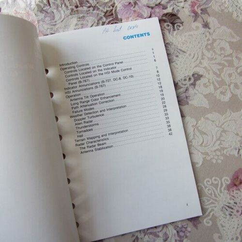 Vintage Collins WXR-700C Weather Radar System for United Airlines Pilot's Guide, US $19.00, image 10