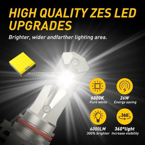 AUXITO 9005 9006 LED 9145 Headlight Fog Light for Bulbs Chevrolet 1500 Silverado, US $77.19, image 10