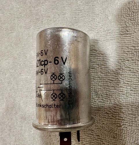 Porsche 356 Hella 6130 Turn Signal Flasher Relay NOS Nice German 6V, US $65.00, image 3