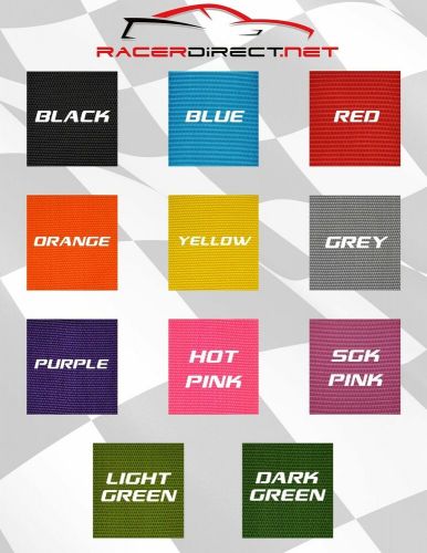 6 point racing harness sfi 16.1 w/ chest strap 3" cam lock yellow racerdirect