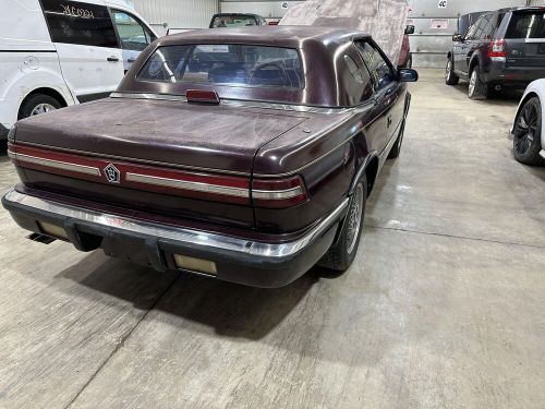 89-91 chrysler tc rear hatch trunk decklid lift gate royal cabernet paint fm8