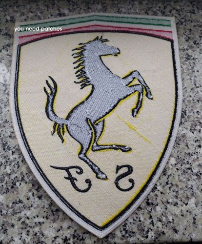 F1 formula ferrari patch huge 10" sports car sew on embroidery patch-
