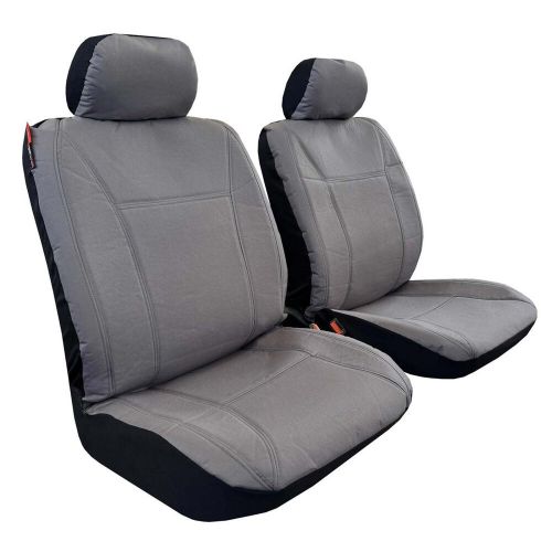 For GMC Sierra 1500 2007-on Front Car Seat Cover Waterproof Canvas Wolf Gray, US $52.99, image 4