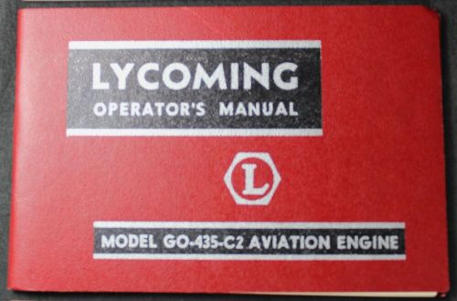 (3) Avco Lycoming Operator's Manual Lot - O-290-D GO-435-C2 & O-235-C, US $54.99, image 2