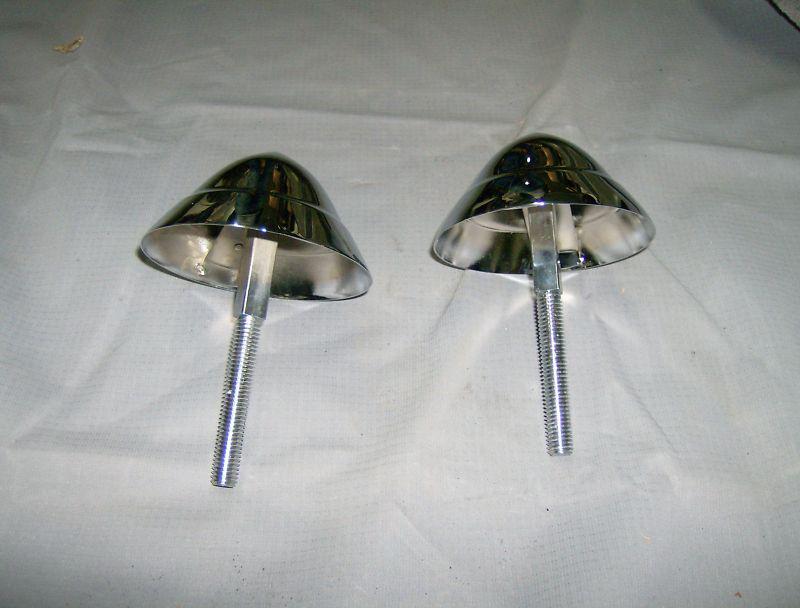 NEW PAIR OF 1957 CHEVY CHROME BUMPER BULLETS, US $37.00, image 3