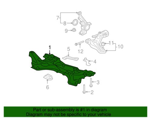 Genuine Honda Engine Cradle 50200-SLN-A80, US $808.93, image 3