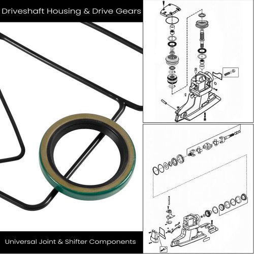 For Mercruiser Bravo Upper Seal Kit 26-16709A2 Bravo I II III Sterndrive 18-2643, US $51.90, image 2