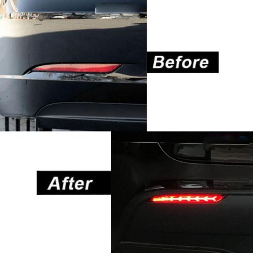 For tesla model y 2020-2022 led rear bumper brake tail light turn signal lamp 2p