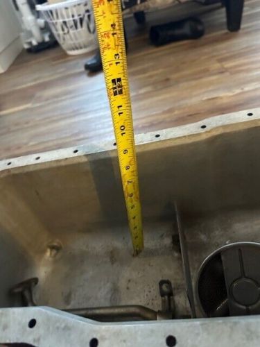 Volvo Penta or Waukesha vintage 302 Ford oil pan, oil sump, dip stick Item 2564, US $125.00, image 3