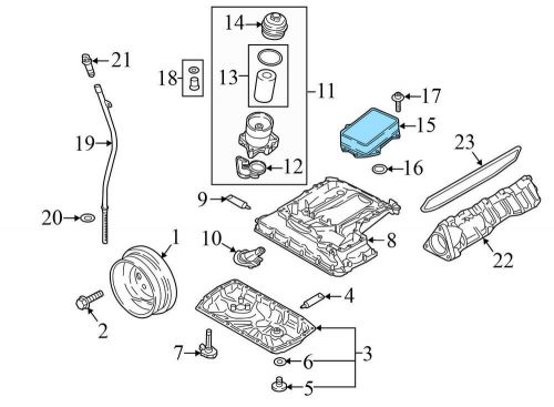 2016-2023 AUDI Q7 3.0L - Engine OIL Cooler 06M117015M, US $66.99, image 2