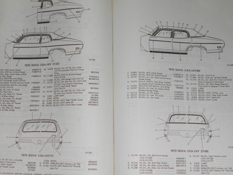Sell 1973 CHEVROLET PARTS BOOK / NICE ORIGINAL PARTS CATALOG in Benton