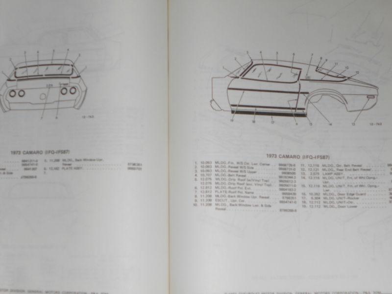 Sell 1973 CHEVROLET PARTS BOOK / NICE ORIGINAL PARTS CATALOG in Benton
