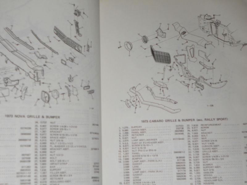 Sell 1973 CHEVROLET PARTS BOOK / NICE ORIGINAL PARTS CATALOG in Benton