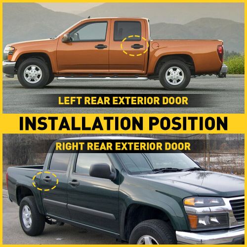 2X Door Handle Exterior Outside Rear Driver Passenger For 2004-2012 GMC Canyon, US $21.99, image 8