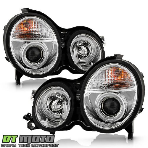 00-02 Mercedes W210 E-Class LED Dual Halo Projector Headlights Lights Left+Right, US $199.99, image 3