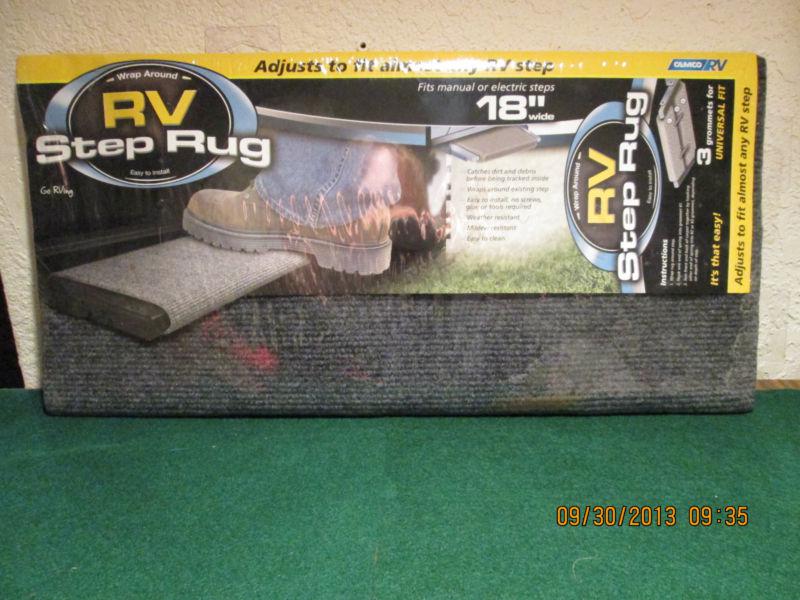 Camco wrap around rv step rug 18" wide brand new in sealed package