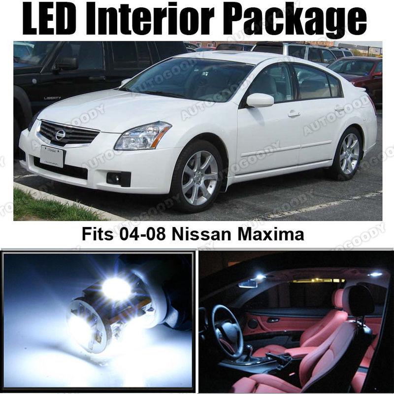 9x white led lights interior package deal nissan maxima