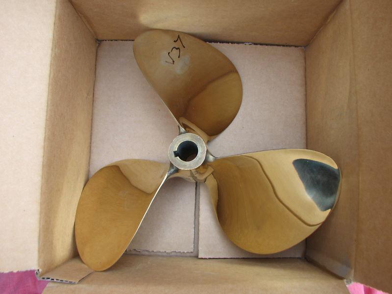 12 x 16 michigan wheel bronze right hand inboard propeller 1" shaft (wmp37)