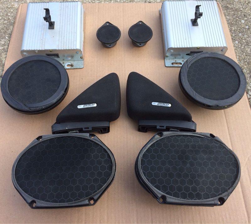 1994-2004 ford mustang mach 460 sound system speakers and amps convertible 01 02