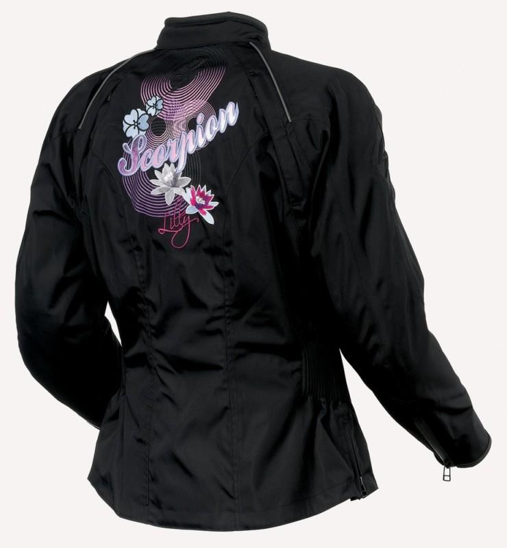 Scorpion exowear lilly womens motorcycle jacket - black - md