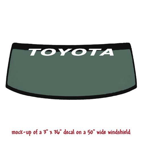 Toyota 3x36 car windshield decal banner sticker #2