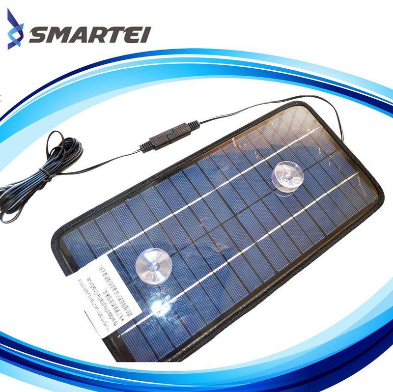 Easy to use 8w 12v solar panel battery charger car auto rv motorcycle marine 8w
