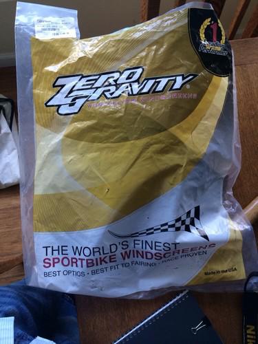 Honda cbr 954 zero gravity double bubble windscreen dark smoke