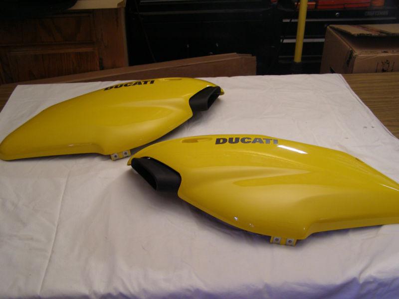 1999 ducati lh & rh 1/2 fairing kit - very clean set 750 / 900ss ss 