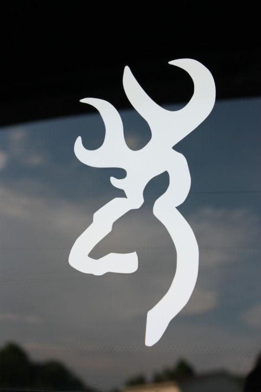 Browning deer truck vinyl sticker decal car suv 4x4 buck doe redneck hunting