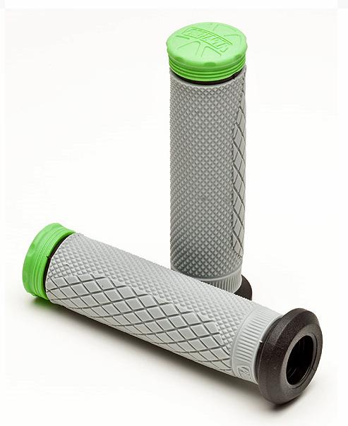 Pro taper tri density atv full diamond grips green 0024881