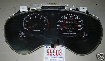 Dodge 99 avenger instrument cluster/gauge black 1999 gauges speedometer