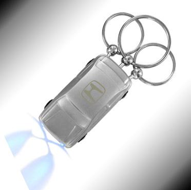 *honda®* key chain fob tag holder ring *chrome*
