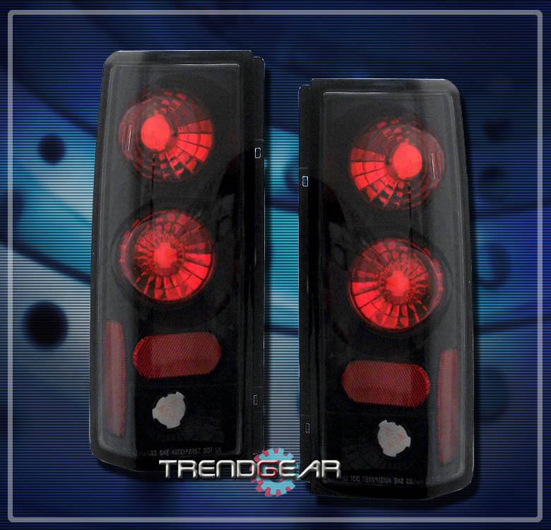 85-01 chevy astro gmc safari van altezza brake tail lights black set cl cs ls lt