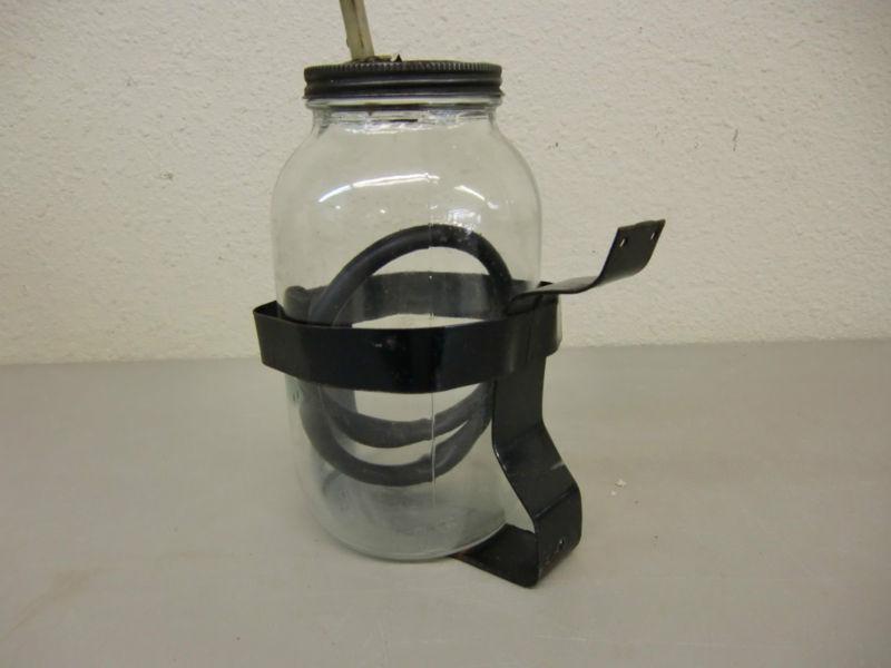 40's 50's Vintage Windshield Wiper Washer Jar Glass Bottle Fluid Pump Accessory , US $89.95, image 3